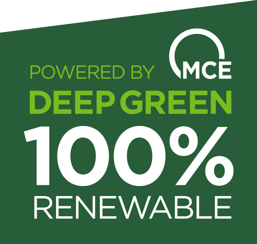 100% renewable clean energy partner, MCE
